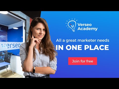 Verseo Academy. Learn with Verseo!
