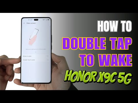 How to double tap to screen On and Off HONOR X9c 5G