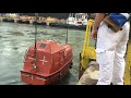 Lifeboat Simulated 5 Knots Launching Test