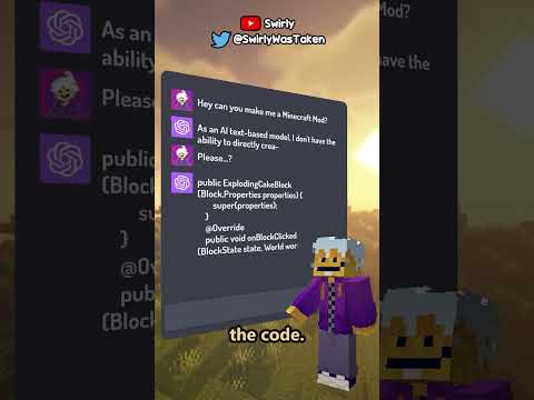 Can ChatGPT Create a Minecraft Mod? #shorts