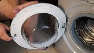 Repair washing machine door handle latch