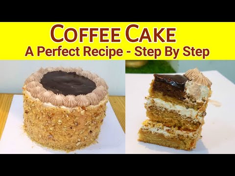 Coffee Cake with all Tips and measurement for 1 pound cake  Tutorial @NadiyaTanvir