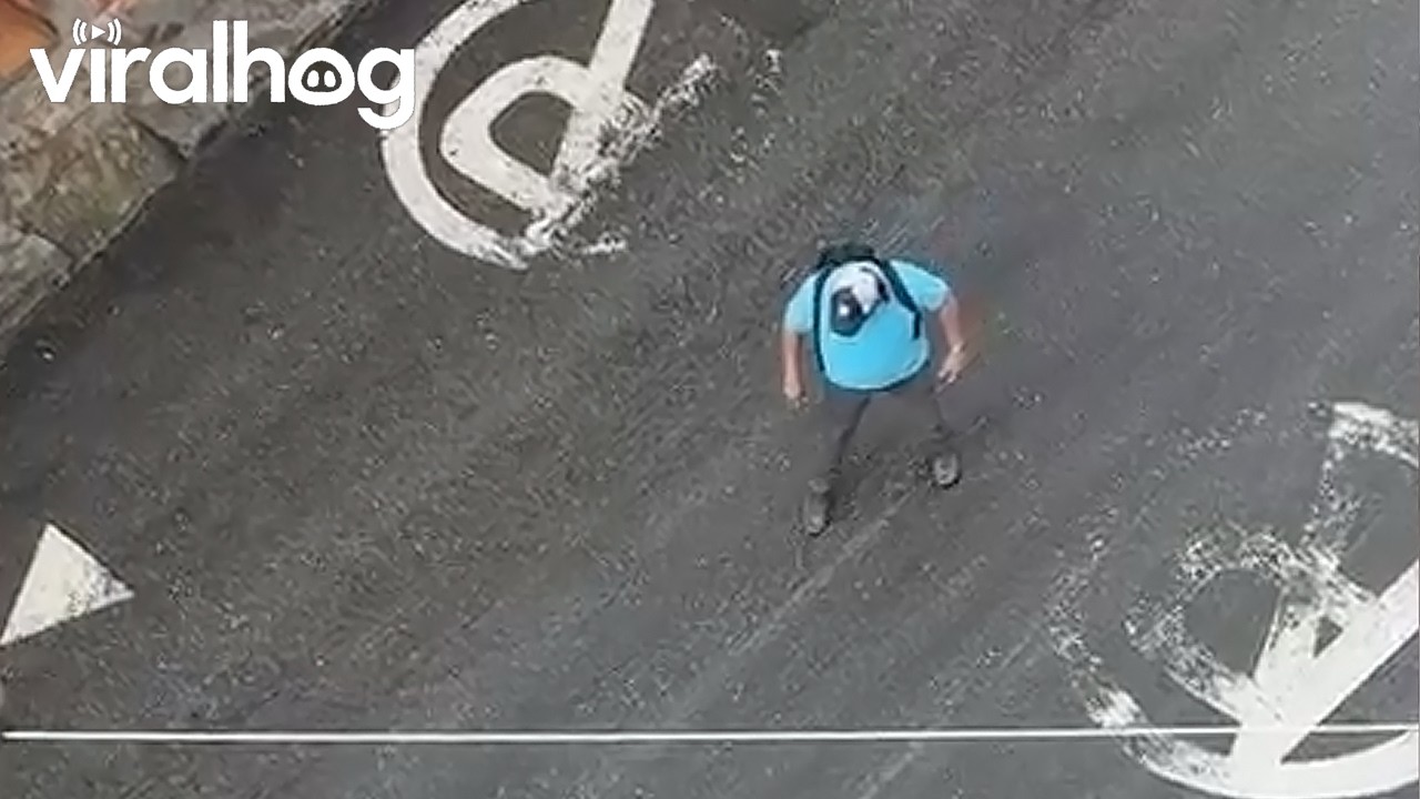 Sliding on a Diesel Spill in Medellin || ViralHog