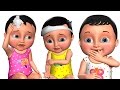 Five Little Babies Jumping On The Bed Kids Songs 3D Nursery Rhymes For Children