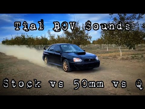 Tial BOV Sounds | Stock VS 50mm VS Q | 2004 Subaru STI