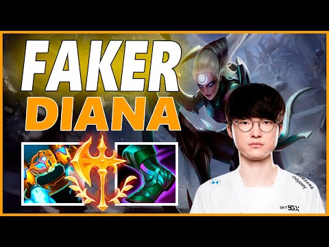 ⚡FAKER DIANA JUNGLE GAMEPLAY⚡SEASON 12 LEAGUE OF LEGENDS