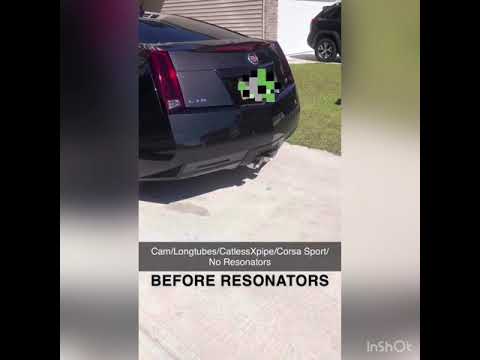 Before and After: Adding Resonators to my CTS-V Cam/Longtubes/CatlessXpipe/Corsa Sport
