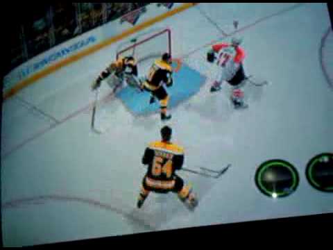 nhl 10 sick Jeff Carter 1 handed goal