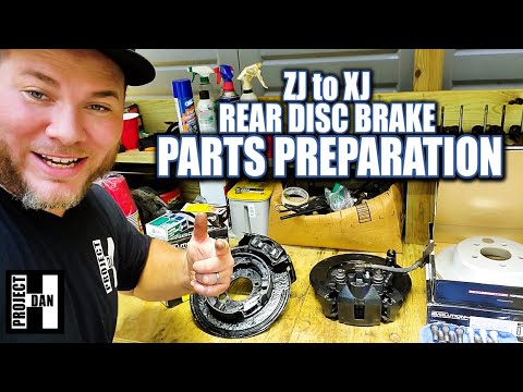 JEEP ZJ to XJ REAR DISC BRAKE CONVERSION PARTS PREP. EVERY PART YOU'LL NEED!