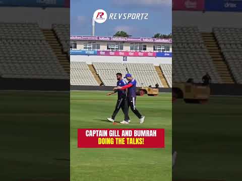 Captain Gill and Bumrah doing the talks!