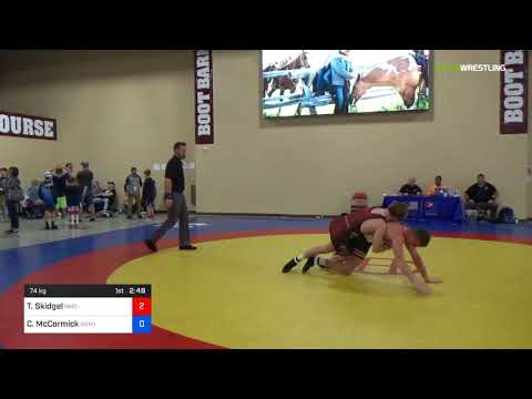 2018 Marine Corps US Open/UWW Junior Freestyle 74 Con 8 #1 - Tanner Skidgel (NMC-RTC) Vs. Cael McC