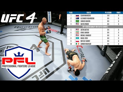 What if the UFC Had a PFL Structured Season for the Lightweights? - UFC 4 Simulation