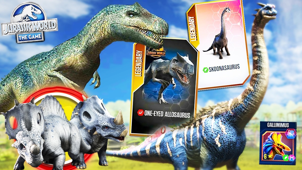 ONE-EYED ALLOSAURUS, ANGEL y REBEL, SUPER-HIBRIDO... TODA la ACTUALIZACIÓN Jurassic World The Game