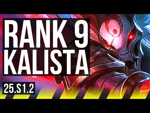 KALISTA & Rell vs TRISTANA & Nami (ADC) | Rank 9 Kalista, Dominating | NA Challenger | 25.S1.2