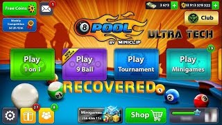 Recover 8 ball pool Account●Without Password●In Few Seconds