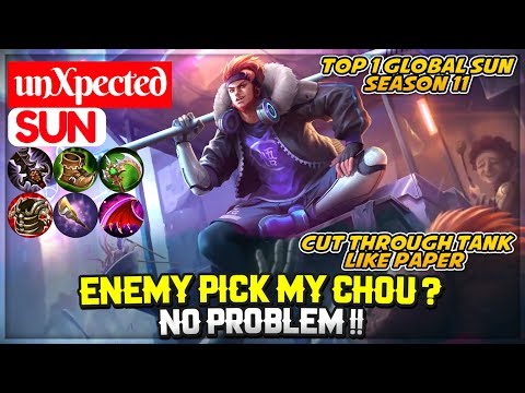 Enemy Pick My Chou ? No Problem !! [ unXpected Sun ] Mobile Legends
