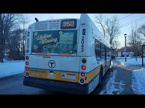 Riding MBTA route 350 to North Burlington via Mall Road. (announcements only)