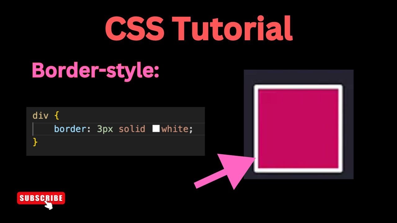 Border Style | CSS Tutorial For Beginners