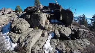 preview picture of video 'Beautiful North Lake Tahoe overlook above the Tahoe Rim Trail'