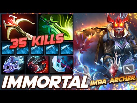 Drow Ranger Immortal Rank IMBA ARCHER 35 KILLS - Dota 2 Pro Gameplay [Watch & Learn]
