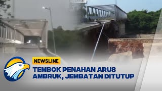 Download lagu Tembok Penahan Arus di Cibarusah Bekasi Ambruk, Jembatan Ditutup mp3
