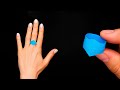 How To Make A PAPER RING Origami NO CUT NO GLUE
