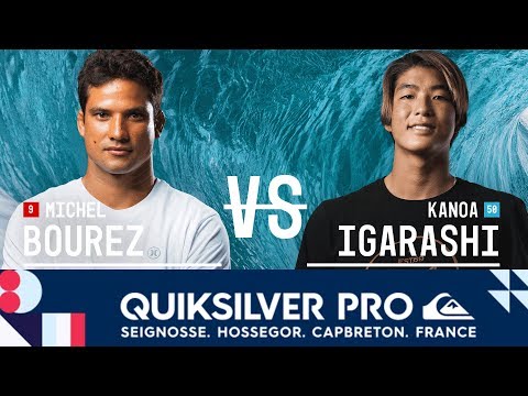 Michel Bourez vs. Kanoa Igarashi - Round Two, Heat 9 - Quiksilver Pro France 2017