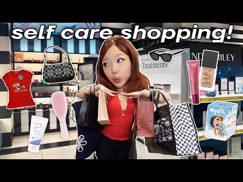 48 HOURS SELF CARE SHOPPING *on a budget* 🛍️ y2k thrifting, beauty recs, & mall day