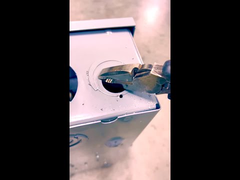 Electrician Quick Tip 11 - Removing KO Trick ⚡️#shorts