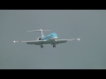 KLM Cityhopper Fokker 70 Landing At LBA