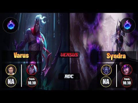 Jensen VARUS (ADC) [Arcane Comet] VS SYNDRA - Diamond NA Patch 10.10