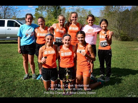 2017 Buck Creek Cross Country Invitational - JH Girls race 9-30-2017