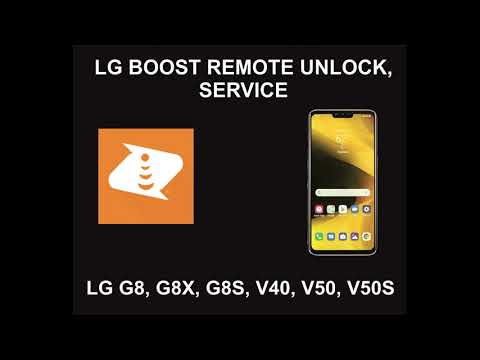 LG Boost USA Remote Unlock Service, G8, G8X, G8S, V40, V50, V50s