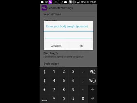 pedometer calorie step count Video