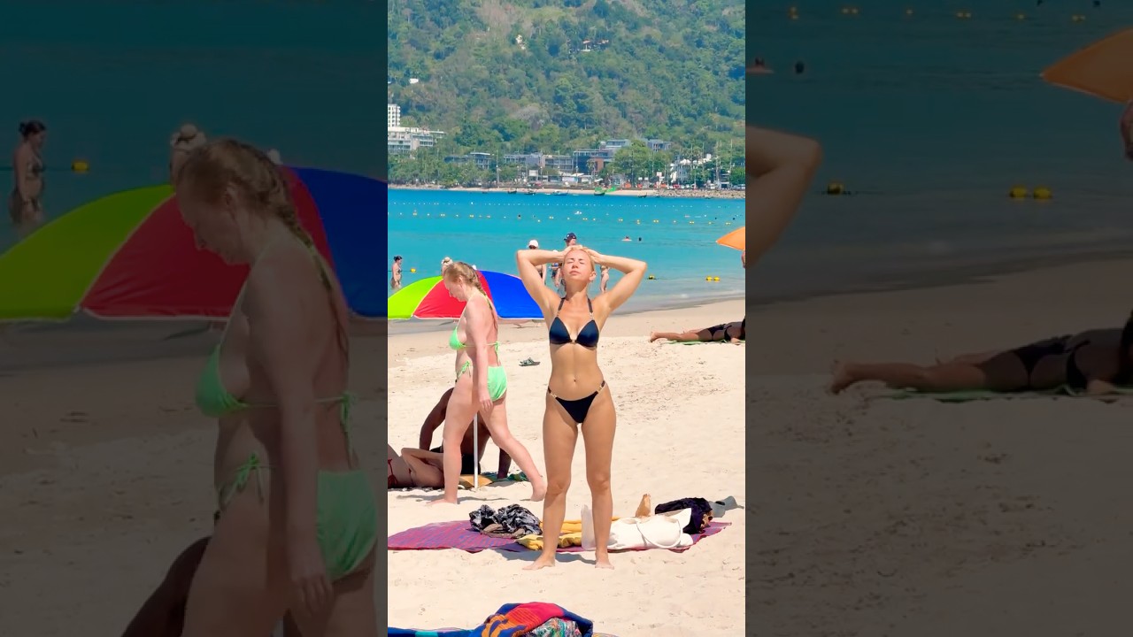 🇹🇭Phuket Beach Beautiful Day Wonderful Summer Holiday 22💦 #phuketbeach
