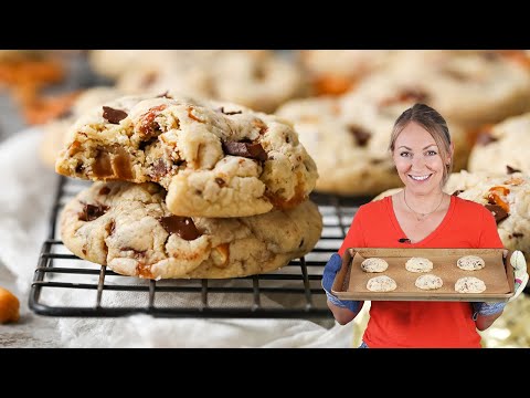 Salty, Sweet, & Chocolaty Caramel Pretzel Chocolate Chunk Cookies