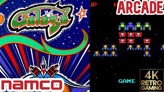 Galaga Arcade ( Namco 1981 ) 4k Gameplay