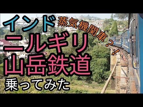 ラックセクションにある典型的なニルギリ列車