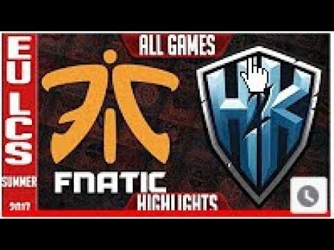 Fnatic vs H2K Highlights ALL GAMES EU LCS Regional World Qualifiers 2017 FNC vs H2K