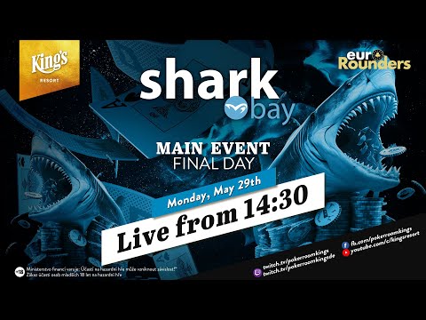 🦈 Final Day of €290 SharkBay Poker Festival Main Event live from King's Resort 👑