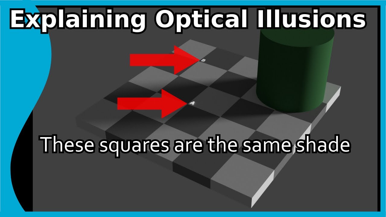 Explaining Optical Illusions: Part 2 - The famous checkerboard illusion