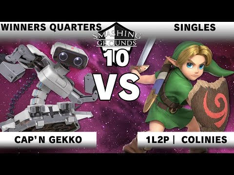 Smashing Grounds 10 - Cap'n Gekko (ROB) Vs. 1L2P | Colinies (Young Link) - Winners Quarters - SSBU