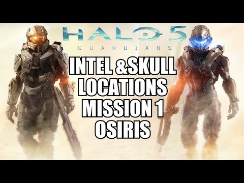 Halo 5 Guardians All Intel & Skull Locations - MISSION 1 OSIRIS Hunt The Truth Gravelord Achievement