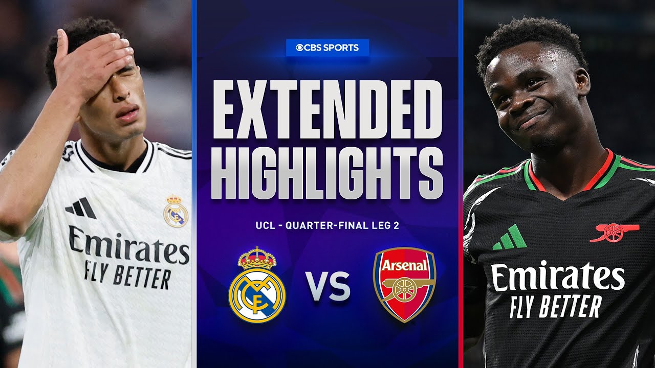 Real Madrid vs. Arsenal: Extended Highlights | UCL Quarter-final Leg 2 | CBS Sports Golazo