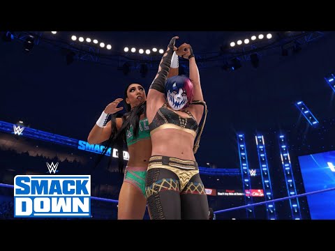 WWE 2K22 SMACKDOWN INDI HARTWELL (W/CANDICE LERAE) VS ASUKA