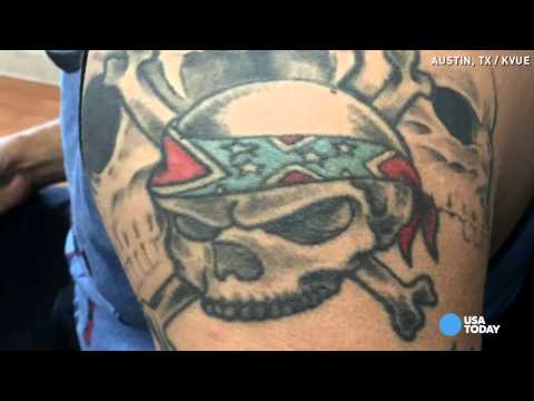 Man covers rebel flag tattoo after strange encounter