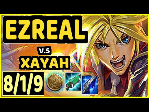 EVANRL (EZREAL) vs XAYAH - 8/1/9 KDA BOTTOM ADC CHALLENGER GAMEPLAY - NA
