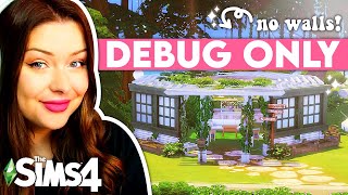 Using ONLY Debug Items to Build a House in The Sims 4 ?? Debug Only Build Challenge