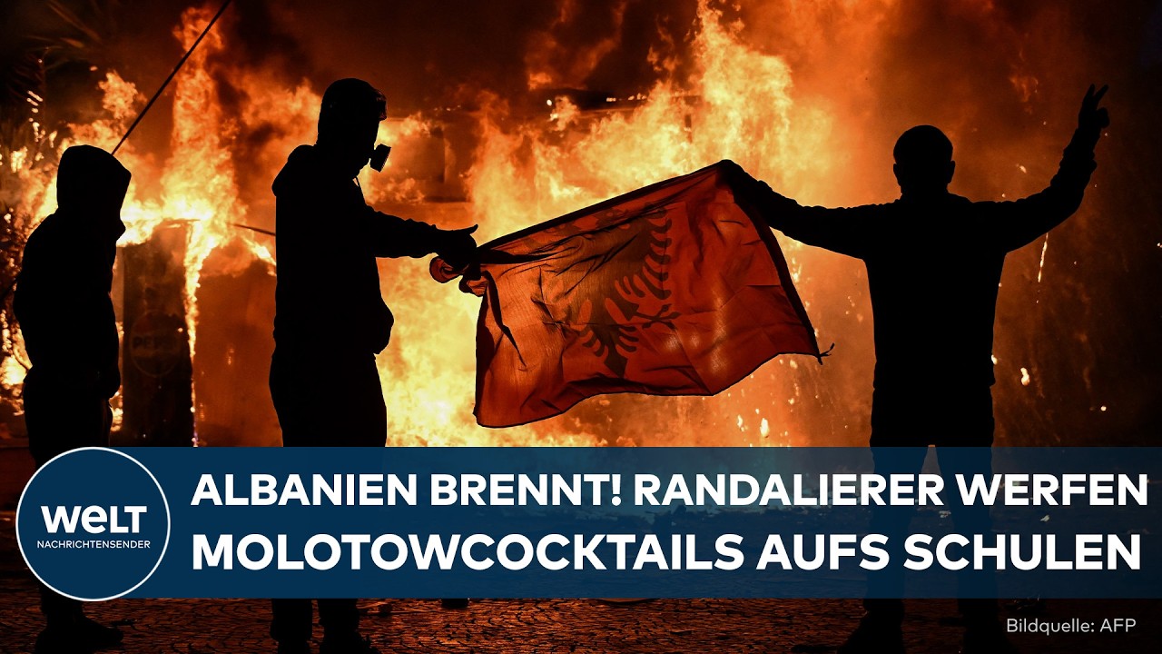 ALBANIEN: Studentenproteste eskalieren! Molotowcocktails auf Schulen! Parlament reagiert