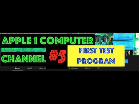 Apple 1 computer #005 First Test Program by Michele Zaniolo